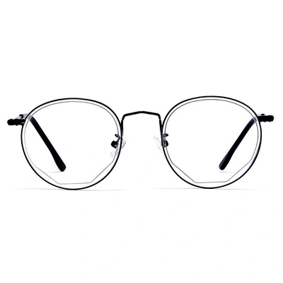 GRAVIATE by Coolwinks E12A6041 Matte Black Full Frame Round Computer Glasses for Men and Women