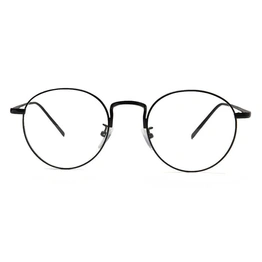 GRAVIATE by Coolwinks E12A6509 Glossy Black Full Frame Round Eyeglasses for Men and Women