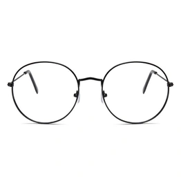 GRAVIATE by Coolwinks E12A6559 Glossy Black Full Frame Round Eyeglasses for Men and Women