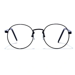 GRAVIATE by Coolwinks E12A6576 Glossy Black Full Frame Round Eyeglasses for Men and Women