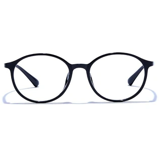 GRAVIATE by Coolwinks E12A6592 Glossy Black Full Frame Round Eyeglasses for Men and Women