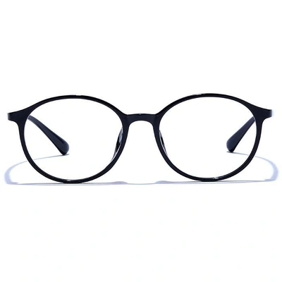 GRAVIATE by Coolwinks E12A6592 Glossy Black Full Frame Round Eyeglasses for Men and Women