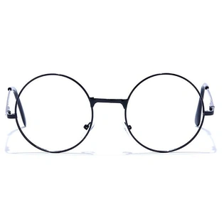 GRAVIATE by Coolwinks E12A6606 Glossy Black Full Frame Round Eyeglasses for Men and Women