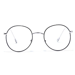 GRAVIATE by Coolwinks E12A6609 Glossy Black Full Frame Round Eyeglasses for Men and Women