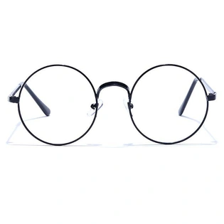 GRAVIATE by Coolwinks E12A6611 Glossy Black Full Frame Round Eyeglasses for Men and Women