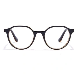 GRAVIATE by Coolwinks E12A6947 Glossy Black Full Frame Round Eyeglasses for Men and Women