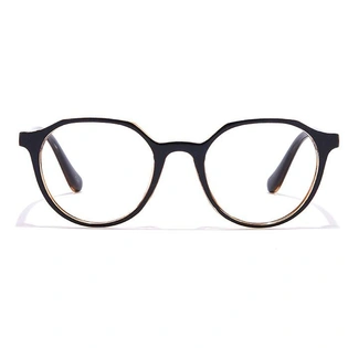 GRAVIATE by Coolwinks E12A6947 Glossy Black Full Frame Round Eyeglasses for Men and Women