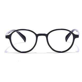 GRAVIATE by Coolwinks E12A6975 Glossy Black Full Frame Round Eyeglasses for Men and Women