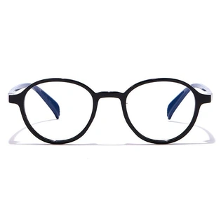 GRAVIATE by Coolwinks E12A7015 Glossy Black Full Frame Round Eyeglasses for Men and Women