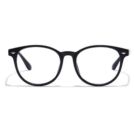 GRAVIATE by Coolwinks E12A7261 Matte Black Full Frame Round Eyeglasses for Men and Women