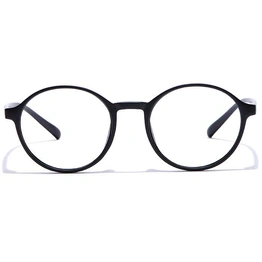 GRAVIATE by Coolwinks E12A7286 Matte Black Full Frame Round Eyeglasses for Men and Women