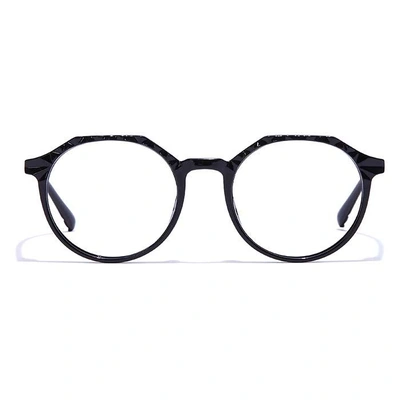 GRAVIATE by Coolwinks E12A7309 Glossy Black Full Frame Round Eyeglasses for Men and Women