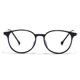 GRAVIATE by Coolwinks E12A7452 Glossy Black Full Frame Round Eyeglasses for Men and Women