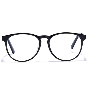 GRAVIATE by Coolwinks E12A7477 Glossy Black Full Frame Round Eyeglasses for Men and Women