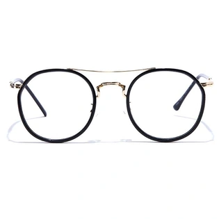 GRAVIATE by Coolwinks E12A7537 Glossy Black Full Frame Round Eyeglasses for Men and Women