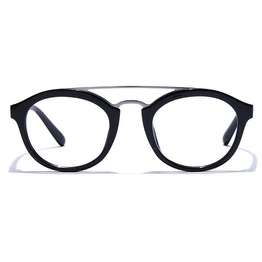 GRAVIATE by Coolwinks E12A7549 Glossy Black Full Frame Round Eyeglasses for Men and Women