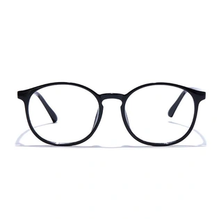 GRAVIATE by Coolwinks E12A7571 Glossy Black Full Frame Round Eyeglasses for Men and Women