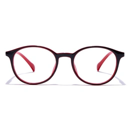 GRAVIATE by Coolwinks E12A7679 Glossy Black Full Frame Round Eyeglasses for Men and Women