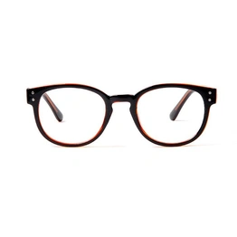 GRAVIATE by Coolwinks E12B5686 Glossy Black Full Frame Round Eyeglasses for Men and Women