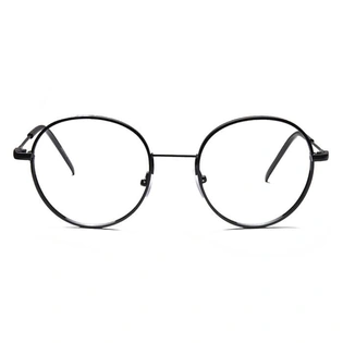 GRAVIATE by Coolwinks E12B6573 Glossy Black Full Frame Round Eyeglasses for Men and Women