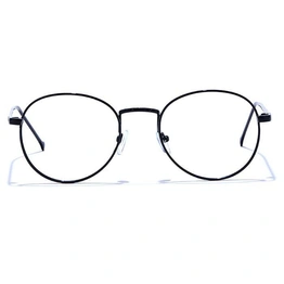 GRAVIATE by Coolwinks E12B6624 Glossy Black Full Frame Round Eyeglasses for Men and Women