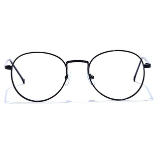 GRAVIATE by Coolwinks E12B6624 Glossy Black Full Frame Round Eyeglasses for Men and Women