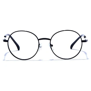 GRAVIATE by Coolwinks E12B6639 Glossy Black Full Frame Round Eyeglasses for Men and Women