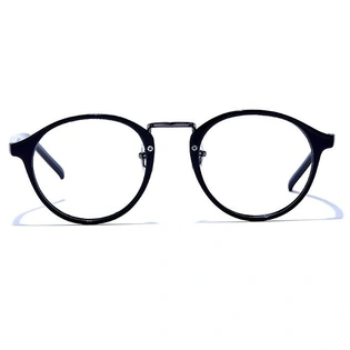 GRAVIATE by Coolwinks E12B6705 Glossy Black Full Frame Round Eyeglasses for Men and Women