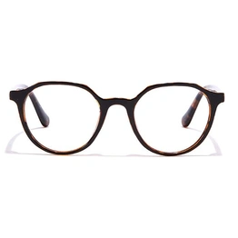 GRAVIATE by Coolwinks E12B6945 Glossy Black Full Frame Round Eyeglasses for Men and Women