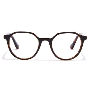 GRAVIATE by Coolwinks E12B6945 Glossy Black Full Frame Round Eyeglasses for Men and Women