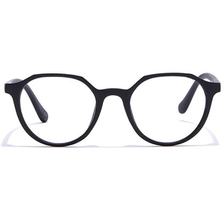 GRAVIATE by Coolwinks E12B6946 Matte Black Full Frame Round Eyeglasses for Men and Women