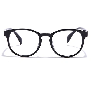 GRAVIATE by Coolwinks E12B6962 Glossy Black Full Frame Round Eyeglasses for Men and Women