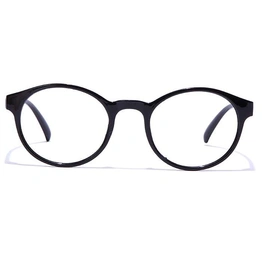 GRAVIATE by Coolwinks E12B7273 Glossy Black Full Frame Round Eyeglasses for Men and Women