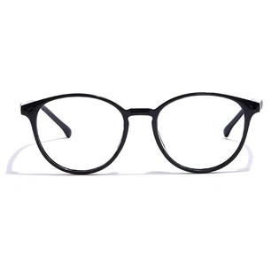 GRAVIATE by Coolwinks E12B7281 Glossy Black Full Frame Round Eyeglasses for Men and Women