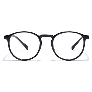 GRAVIATE by Coolwinks E12B7290 Glossy Black Full Frame Round Eyeglasses for Men and Women