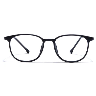 GRAVIATE by Coolwinks E12B7447 Matte Black Full Frame Round Eyeglasses for Men and Women