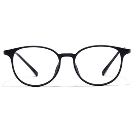 GRAVIATE by Coolwinks E12B7452 Matte Black Full Frame Round Eyeglasses for Men and Women