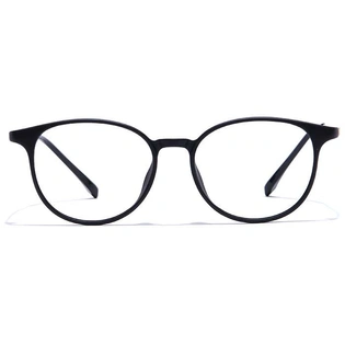 GRAVIATE by Coolwinks E12B7452 Matte Black Full Frame Round Eyeglasses for Men and Women