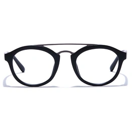 GRAVIATE by Coolwinks E12B7549 Matte Black Full Frame Round Eyeglasses for Men and Women