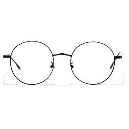 GRAVIATE by Coolwinks E12B7563 Glossy Black Full Frame Round Eyeglasses for Men and Women