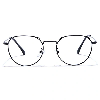 GRAVIATE by Coolwinks E12B7596 Matte Black Full Frame Round Eyeglasses for Men and Women