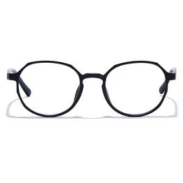 GRAVIATE by Coolwinks E12B7604 Matte Black Full Frame Round Eyeglasses for Men and Women