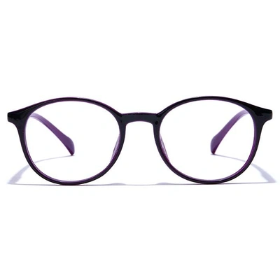 GRAVIATE by Coolwinks E12B7678 Glossy Black Full Frame Round Eyeglasses for Men and Women