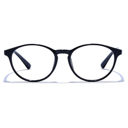 GRAVIATE by Coolwinks E12C6598 Glossy Black Full Frame Round Eyeglasses for Men and Women