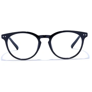 GRAVIATE by Coolwinks E12C6617 Glossy Black Full Frame Round Eyeglasses for Men and Women