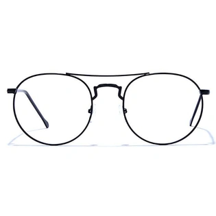 GRAVIATE by Coolwinks E12C6654 Matte Black Full Frame Round Eyeglasses for Men and Women