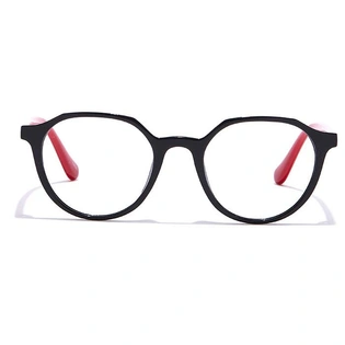 GRAVIATE by Coolwinks E12C6948 Glossy Black Full Frame Round Eyeglasses for Men and Women