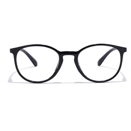 GRAVIATE by Coolwinks E12C6973 Glossy Black Full Frame Round Eyeglasses for Men and Women