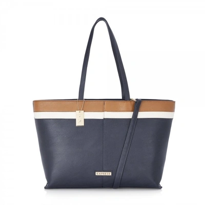 Carice Tote Large Navy/Tan/Offwhite_1