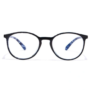 GRAVIATE by Coolwinks E12C7014 Glossy Black Full Frame Round Eyeglasses for Men and Women